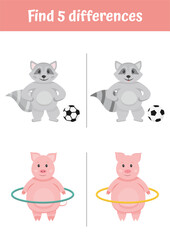 Logical games, educational activities for kids. Learning games for preschoolers and kindergarten. Matching game, educational worksheets for kids. Teachers resources, materials. Find difference.