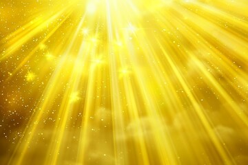 Fototapeta premium Radiant yellow light burst on dark background abstract beautiful rays in golden hue