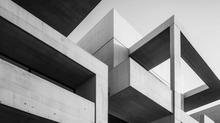 Fototapeta premium modern architectural rendering or design concept of a building