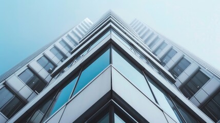 modern architectural rendering or design concept of a building