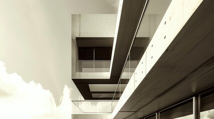 Fototapeta premium modern architectural rendering or design concept of a building