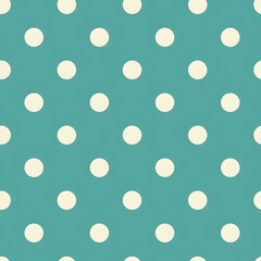 A blue and white polka dot patterned background. The pattern is made up of many small white and blue dots