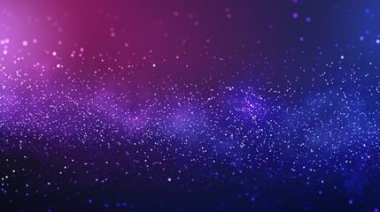 Obraz premium Night sky gradient from twilight purple to deep blue with stardust-like glitter wallpaper. 