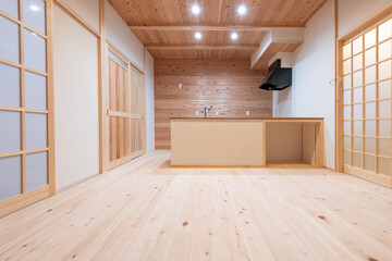 Fototapeta premium 憧れのマイホームのリビングダイニング