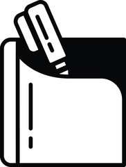 A book is open to a page with a black and white illustration