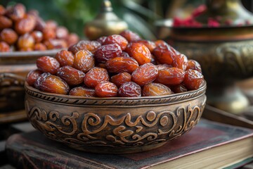 Dried dates cup in Ramadan festival 