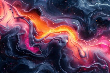 Energetic Abstract Colorful Flow