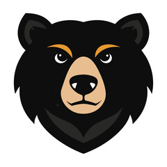 Bear Face Vector Logo Illustration