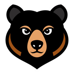 Bear Face Vector Logo Illustration