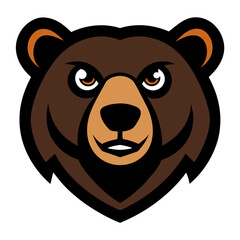 Bear Face Vector Logo Illustration