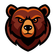 Bear Face Vector Logo Illustration