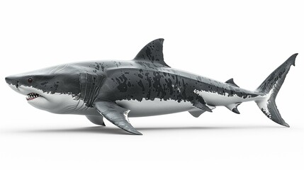 Obraz premium shark isolated on white