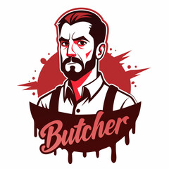 Butcher Shop Logo Vector Illustration