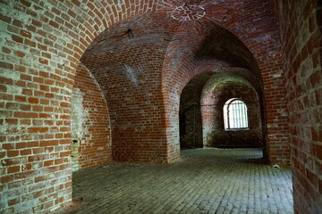 Fototapeta premium Defensive walls at former Prussian Boyen Fortress - Gizycko, Poland