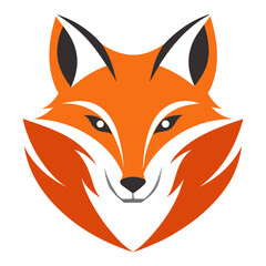 Obraz premium Fox Face Logo Vector Illustration