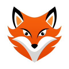 Fox Face Logo Vector Illustration