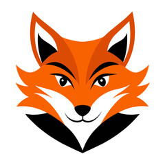 Fox Face Logo Vector Illustration