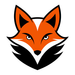 Fox Face Logo Vector Illustration
