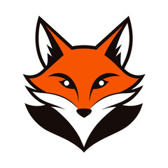 Fox Face Logo Vector Illustration