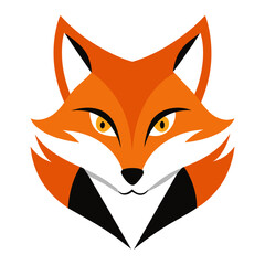 Fox Face Logo Vector Illustration