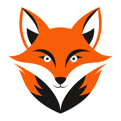 Obraz premium Fox Face Logo Vector Illustration