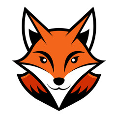 Fox Face Logo Vector Illustration