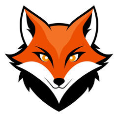 Fox Face Logo Vector Illustration