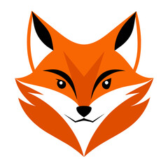 Fox Logo Vector Illustration on White Background