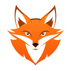 Fox Face Logo Vector Illustration
