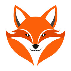 Fox Face Logo Vector Illustration