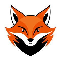 Fox Face Logo Vector Illustration