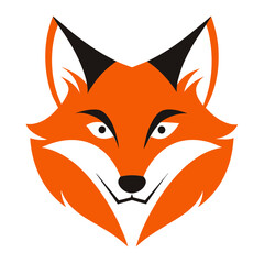 Fox Logo Vector Illustration on White Background