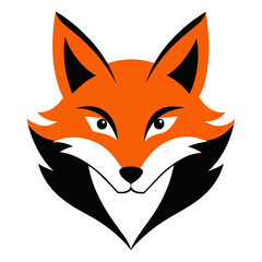 Fox Logo Vector Illustration on White Background