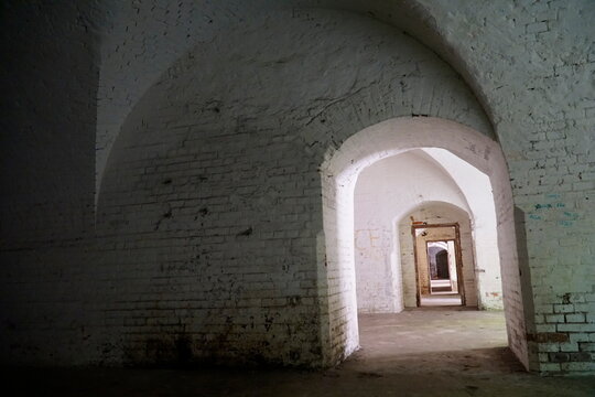 Ruins of a bakery at former Prussian Boyen Fortress - Gizycko, Poland