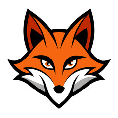 Fox Logo Vector Illustration on White Background
