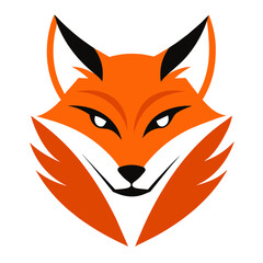 Fox Logo Vector Illustration on White Background