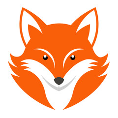 Obraz premium Fox Logo Vector Illustration on White Background