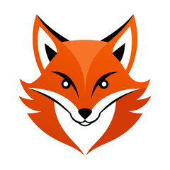 Fox Logo Vector Illustration on White Background