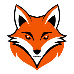 Obraz premium Fox Logo Vector Illustration on White Background