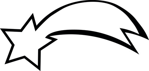 Flat isolated star shape. Star icon illustration vector.
