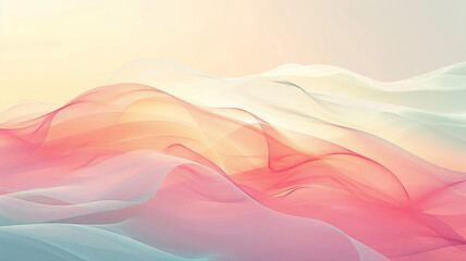 Fototapeta premium Horizontal background or pattern with fine fabric in soft light colors. Generated by artificial intelligence