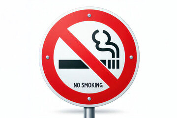 smoking prohibited sign. No smoking road sign