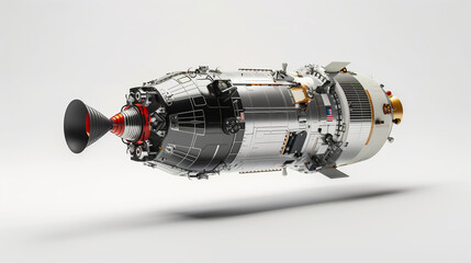 Command Module Simulation on White Background