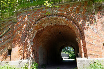 Gate at former Prussian Boyen Fortress - Gizycko, Poland