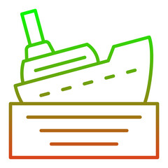 Obraz premium Ship Sinking Icon