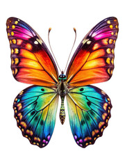 Fototapeta premium Vibrant Multicolored Butterfly Illustration