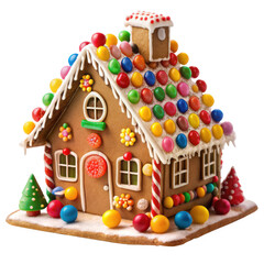 Naklejka premium Colorful Gingerbread House