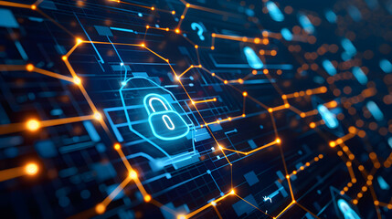 Fototapeta premium a safe network symbol