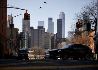 Skyline of Lower Manhattan seen from Brooklyn