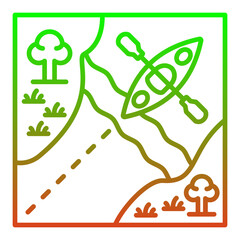 Kayaking Icon